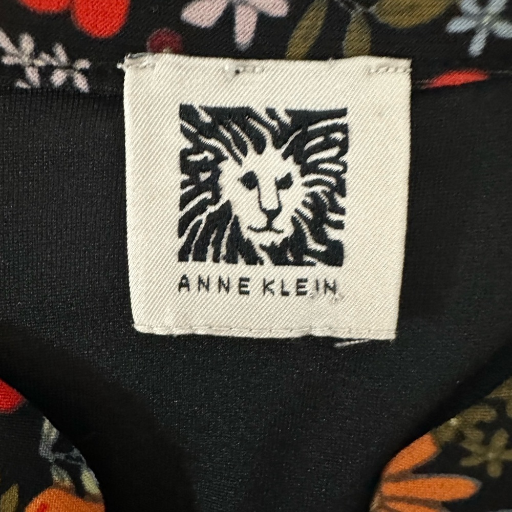 🌸 Anne Klein Sleeveless Floral Midi Dress – No Size Tag (See 📏 Measurements) - Picture 4 of 12